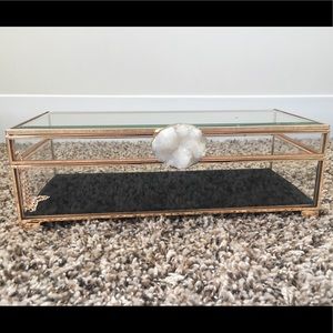 Nicole Miller Glass Jewelry Case